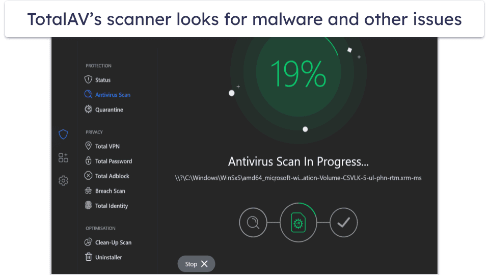 🥈2. TotalAV — Best for Ease of Use (Super Beginner-Friendly)